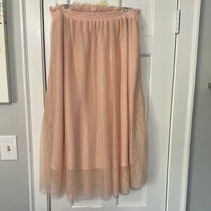 Haunte Monde pale pink vellum skirt size 2XL